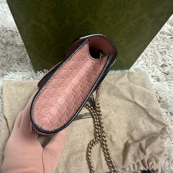 Gucci Emily Guccissima Pink Small Crossbody Bag Horse-bit embellishment - Picture 14 of 15